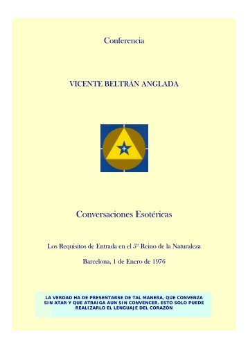 Conversaciones Esotéricas - Sabiduría Arcana