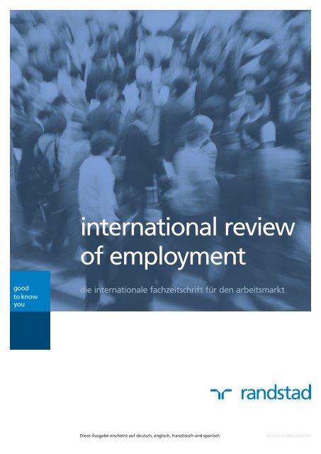 international review of employment - Randstad