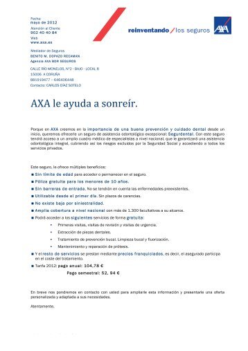 oferta dental axa - Inicio Liceo