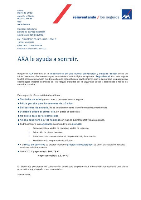 oferta dental axa - Inicio Liceo