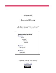 SuperCom Technical Library „Delphi class TSuperCom“ - Adontec