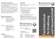 Fachoberschule für Ernährung und Hauswirtschaft - Reckenberg ...