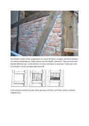 Verputztes und ausgemauertes Fachwerk - Reckenberg Berufskolleg