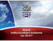 Nueva Institucionalidad Ambiental Ley 20.417 - Collahuasi