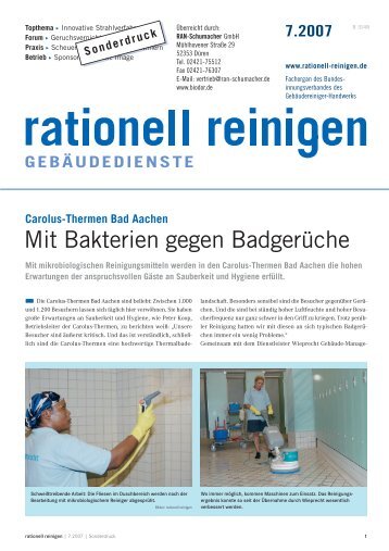 Fallstudie Carolus Thermen / rationell reinigen - RAN-Schumacher ...