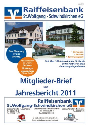 St.Wolfgang - Raiffeisenbank St. Wolfgang-Schwindkirchen eG