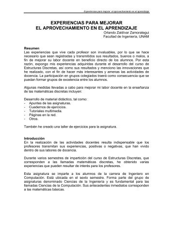 Orlando Zaldívar Zamorategui - División de Ciencias Básicas - UNAM