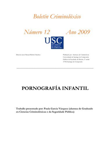 Pornografía Infantil - Universidade de Santiago de Compostela