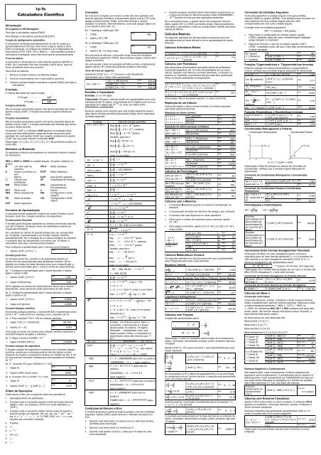 hp 9s Calculadora Científica