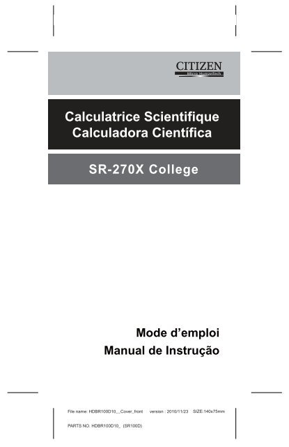 Calculadora Científica Calculatrice Scientifique - Citizen calculator