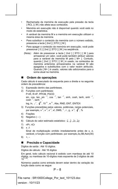 Calculadora Científica Calculatrice Scientifique - Citizen calculator