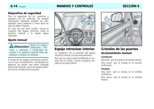 MANDOS Y CONTROLES SECCIÓN 6 Tablero de instrumentos