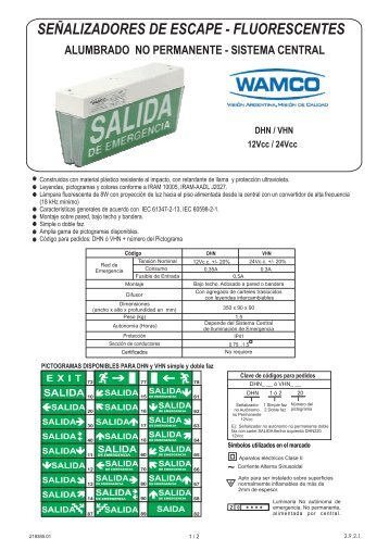 Señalizador fluorescente 8W - 12Vcc - Wamco