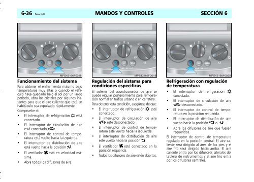 MANDOS Y CONTROLES SECCIÓN 6 Tablero de instrumentos *