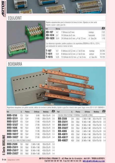 5 Bridas sujetacables - Artos Engineering France