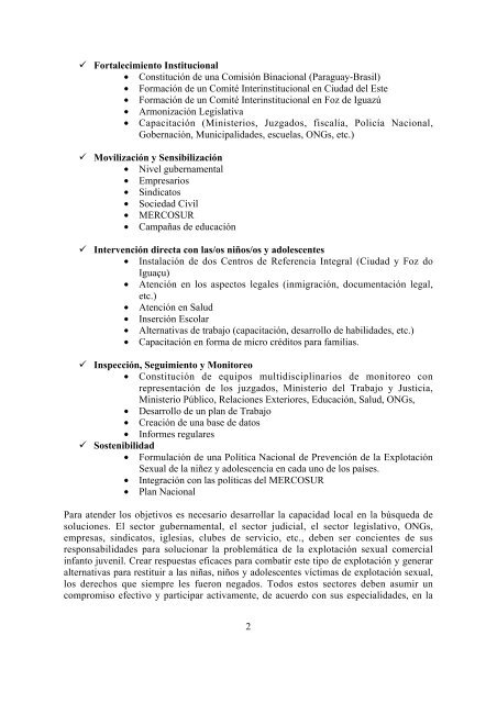 Campaña de sensibilizacion ESCI en Paraguay - OIT en América ...