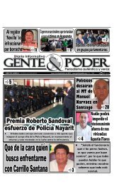 Premia Roberto Sandoval esfuerzo de Policía Nayarit - Gente y Poder