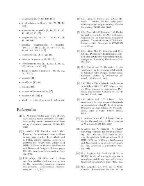 Procedimientos de búsqueda miopes aleatorizados y adaptativos