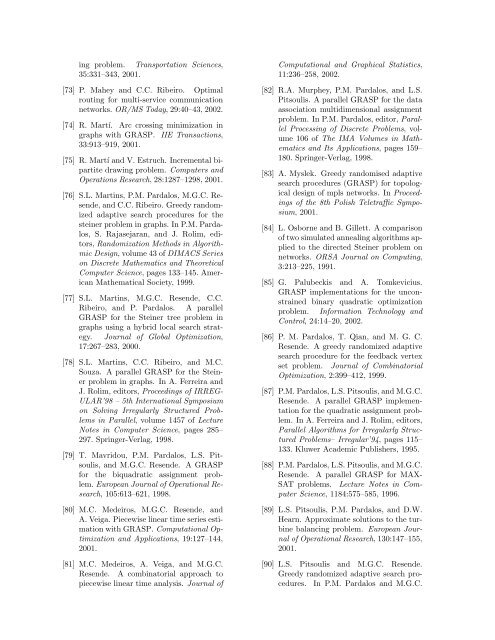 Procedimientos de búsqueda miopes aleatorizados y adaptativos