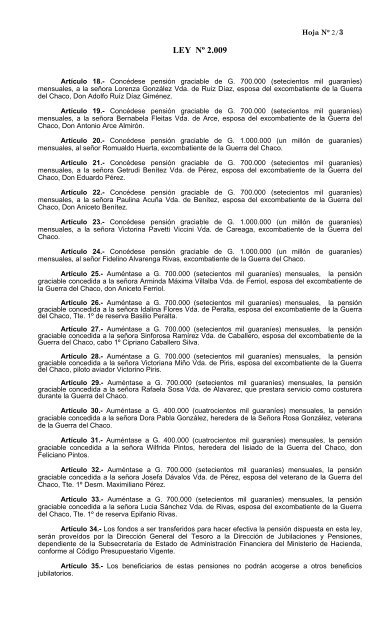 Ley Nº 2.009 / 2.002 (archivo pdf) - BuscoLey.com