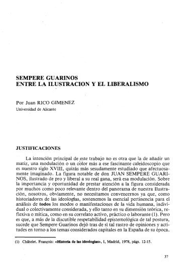 sempere guarinos entre la ilustración y el liberalismo - RUA ...