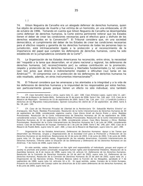 Corte Interamericana de Derechos Humanos Caso Nogueira de ...