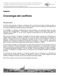 Cronología del conflicto - Olca