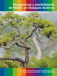 Perspectivas y posibilidades de REDD+ en Bosques Andinos - SIAR