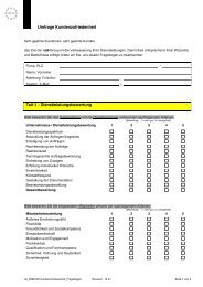 Fragebogen Kundenzufriedenheit für Kunden der redi-Group