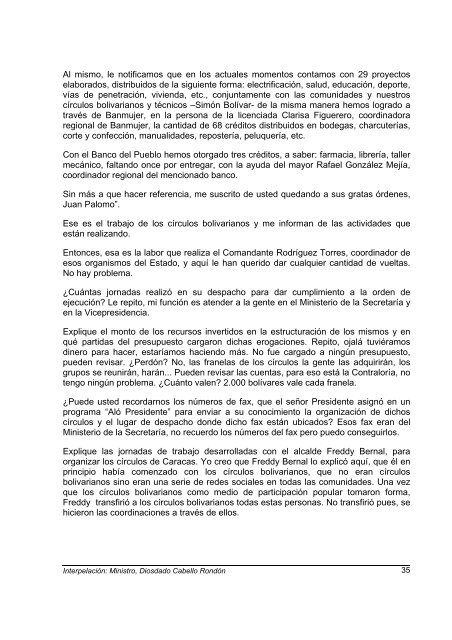 Interpelación Diosdado Cabello - Ciudad CCS