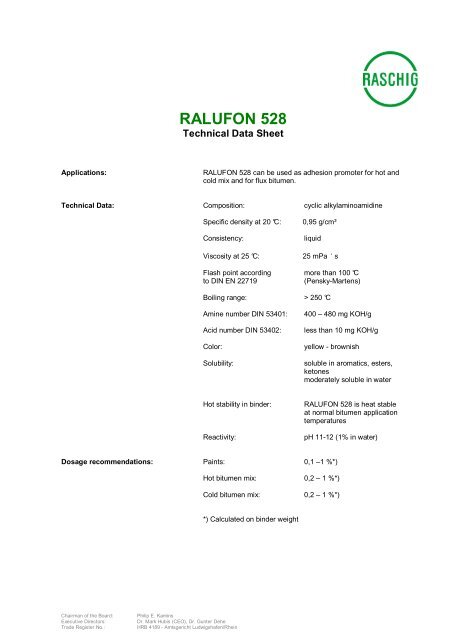 RALUFON 528 - Raschig.de