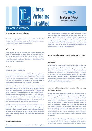 CANCER GASTRICO - IntraMed