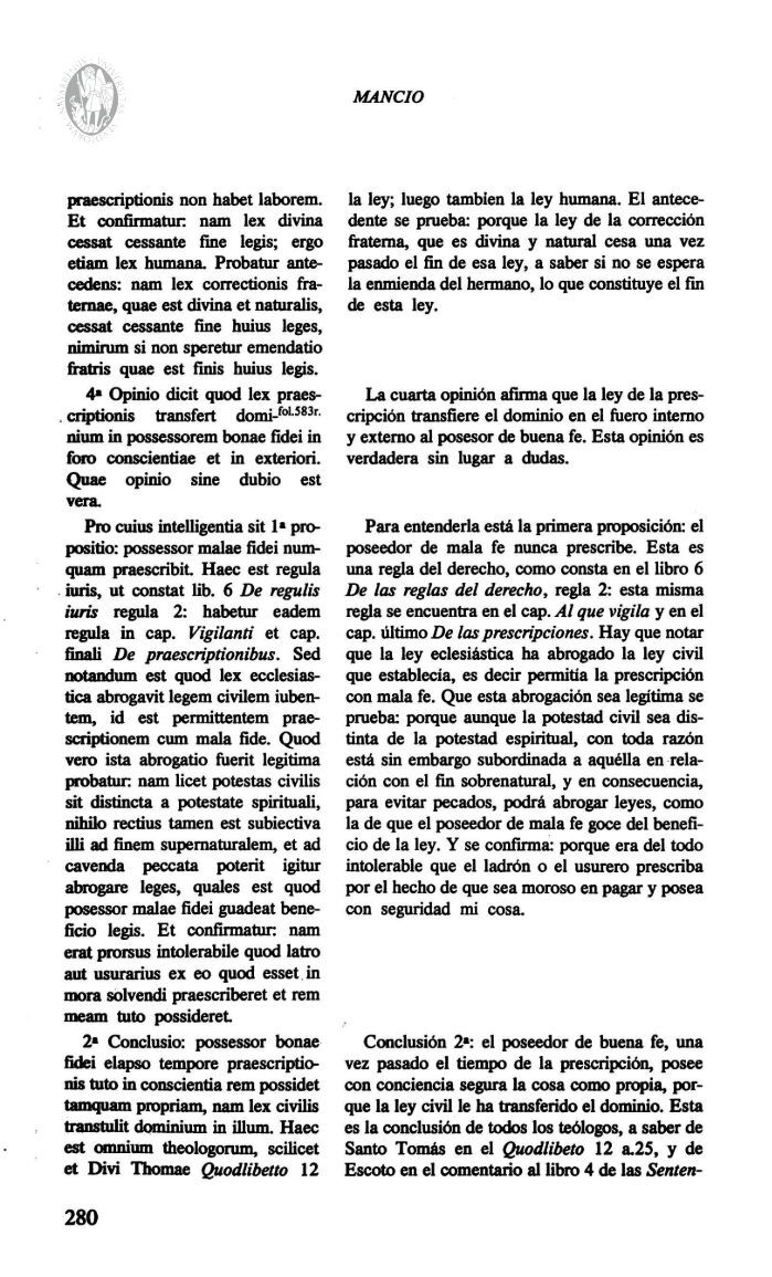 TEXTOS INÉDITOS DE LA ESCUELA DE SALAMANCA