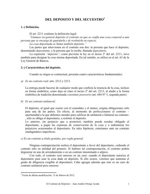 Derecho legal de retencion orrego