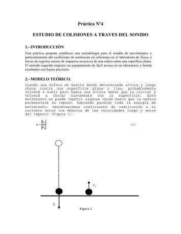 Práctica Coef de restitución - ANEP