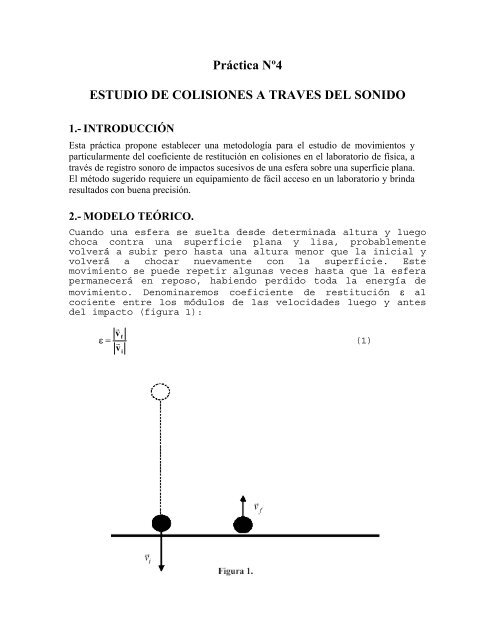 Práctica Coef de restitución - ANEP
