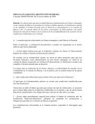 FIDUCIA EN GARANTÍA, RESTITUCIÓN DE BIENES Concepto ...