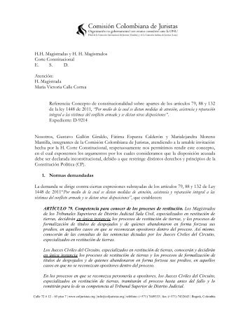 contrato de transacción - Comisión Colombiana de Juristas