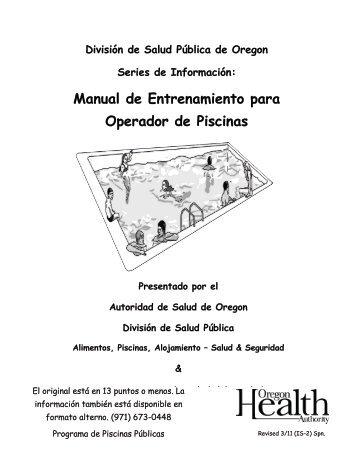 Manual de Entrenamiento para Operador de Piscinas - Public Health