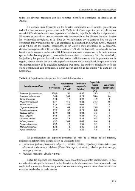 estudio etnobotánico y agroecológico de la sierra norte de madrid