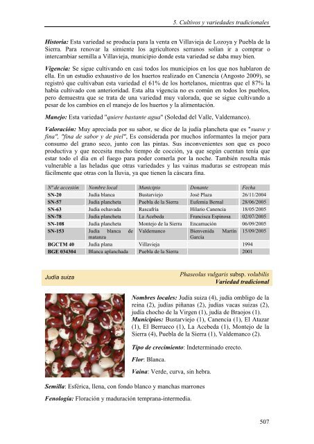 estudio etnobotánico y agroecológico de la sierra norte de madrid