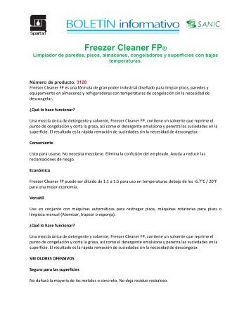 Freezer Cleaner FP® - Sanic