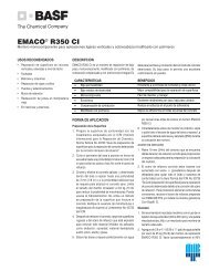Emaco R350 CI - BASF en Centroamérica