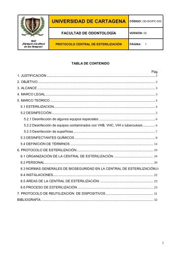 De Esterilización - Universidad de Cartagena