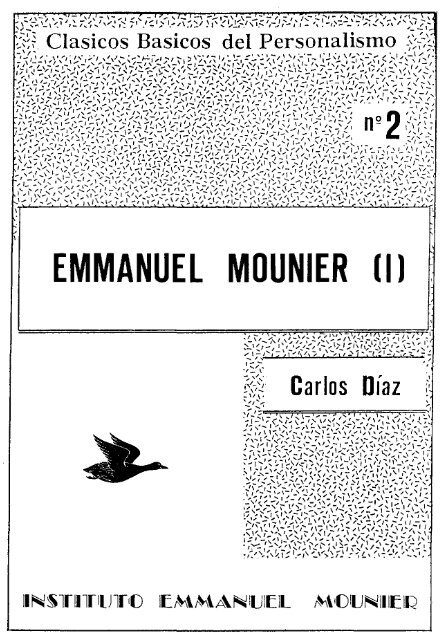 EMMANUEL MOUNIER (1 J - Bienvenido a Editorial Emmanuel ...