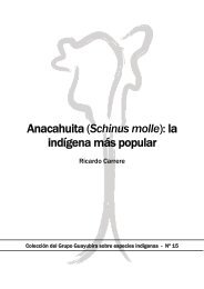 Anacahuita (Schinus molle): la indígena más ... - Grupo Guayubira