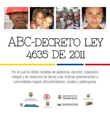 ABC-DECRETO LEY 4635 DE 2011 - Presidencia de la República ...