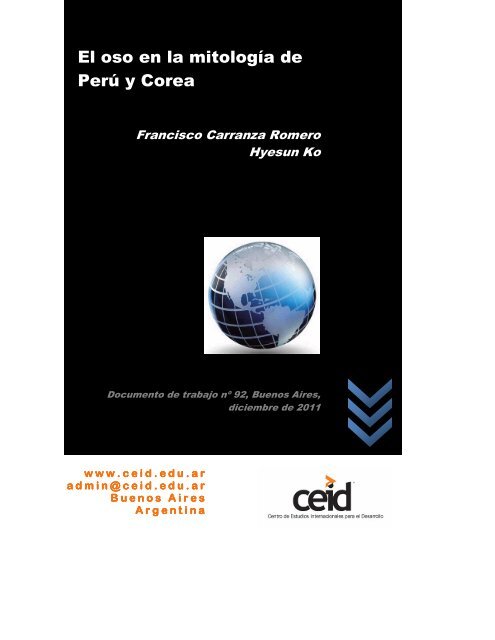 El oso en la mitología de Perú y Corea - ceid