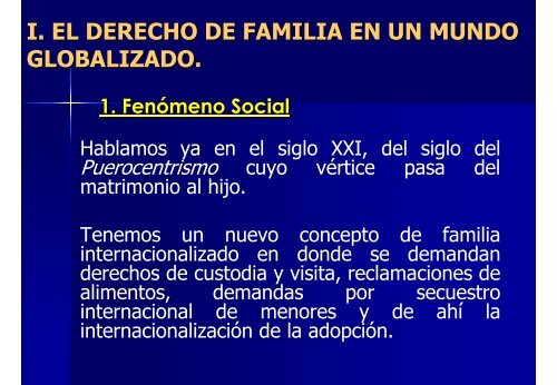 “El derecho de familia en un mundo globalizado: adopción ...