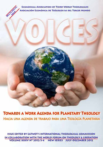 TOwARDs A WORk AGENDA FOR PLANETARY THEOLOGY